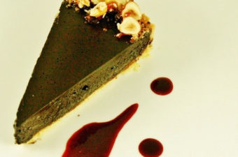 Dark Chocolate tart with dark chocolate