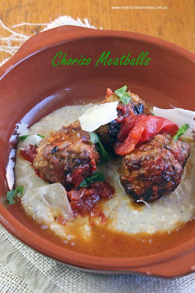 Chorizo Meatballs -My Kitchen Stories