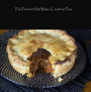 Hot water crust with meat
