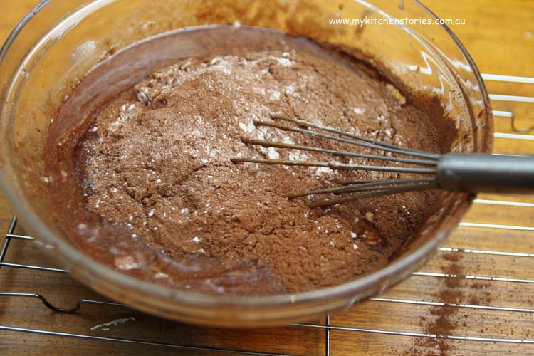 Chocolate Yoghurt Brownies dry ingredients