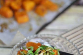 Pumpkin Haloumi Salad