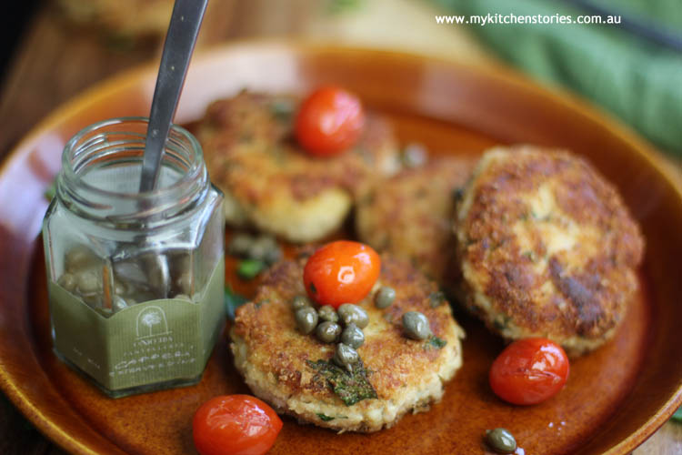 Tuna Cakes with capers