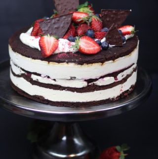Brownie Ice Cream layer cake