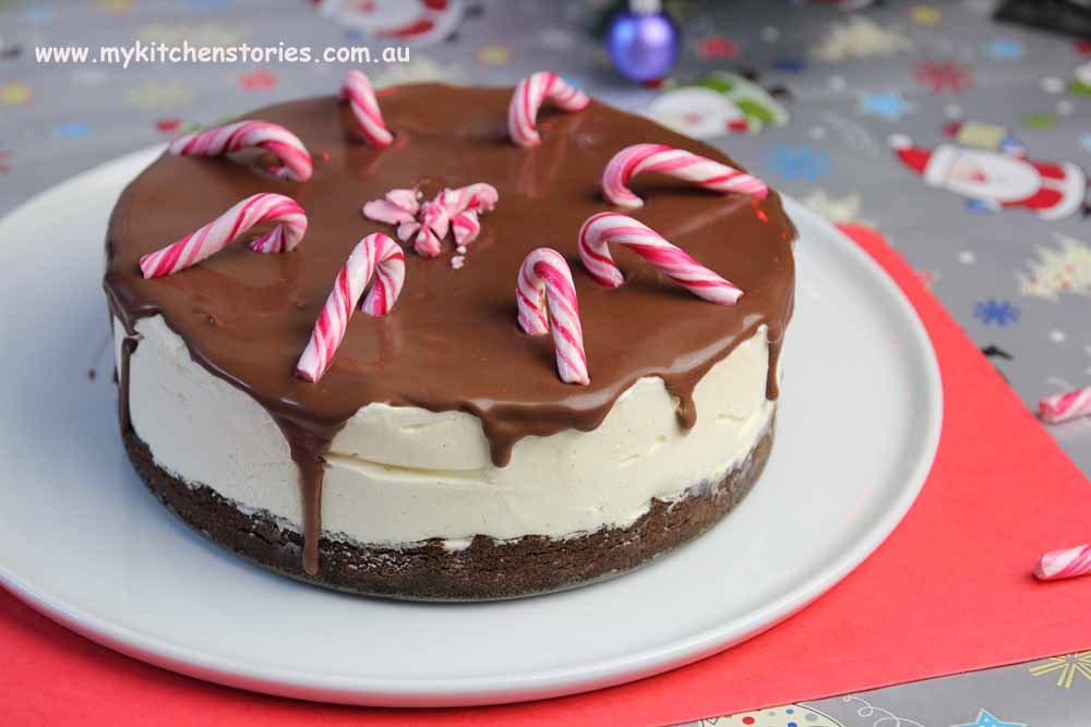 Chcolate Christmas ice cream cake