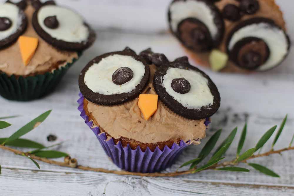 Easy Owl Cupcakes