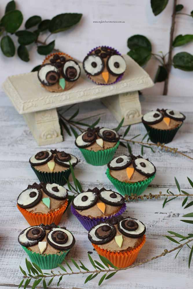 easy Owl Cupcakes