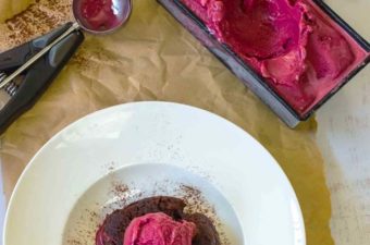 Chocolate Fondant with beetroot