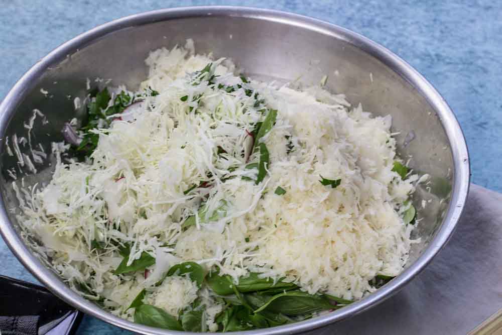 Parmesan and cabbage salad
