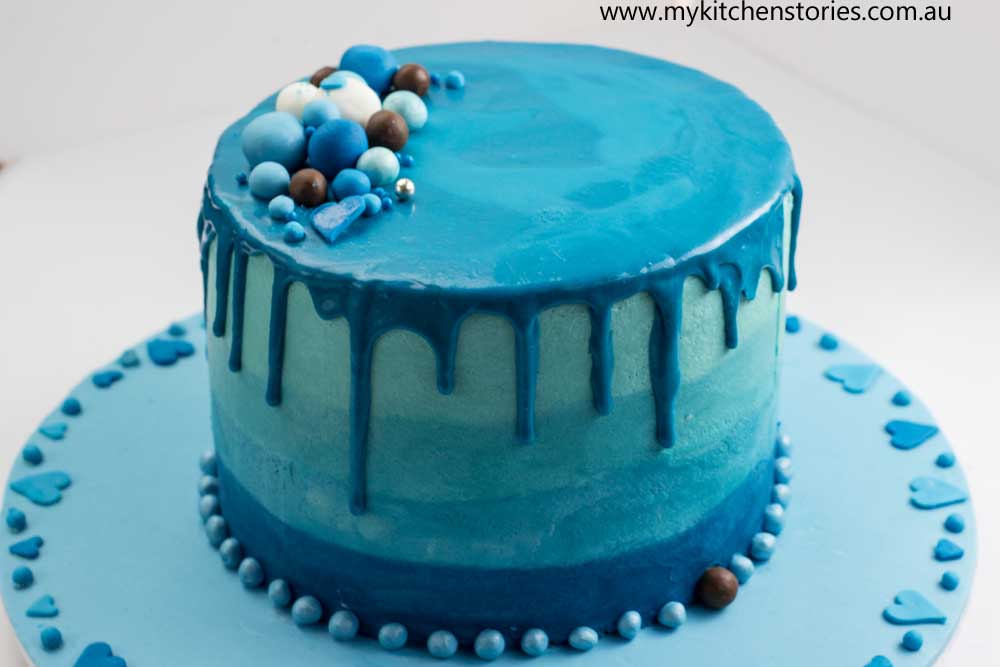 Blue Ombre Cake