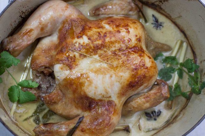 One Pot, Coconut Roast Chicken | My Kitchen Stories