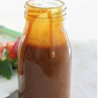 Salted Caramel Sauce in a bottle