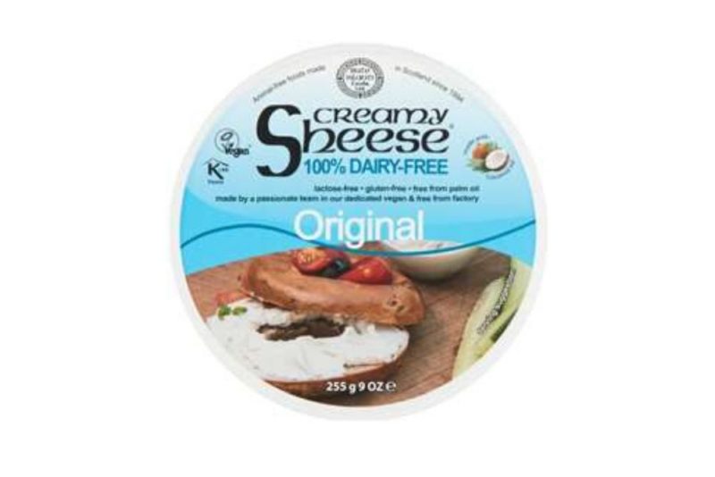 Picture of a packet of Sheese dairy free cream cheese