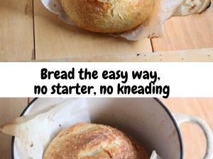 No knead bread in a pot just out f the oven