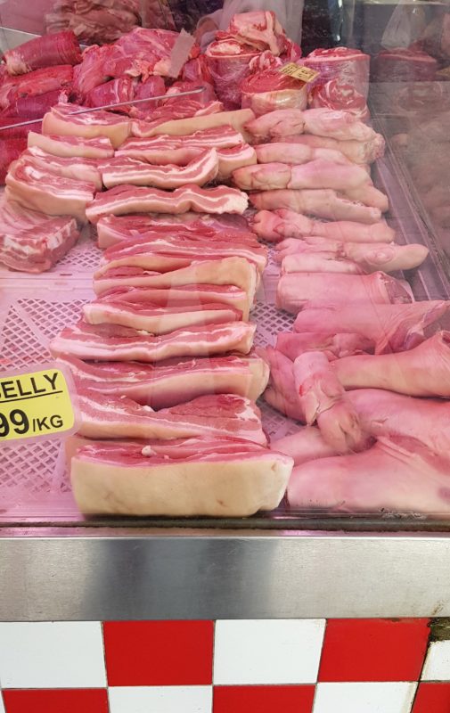meat in a butcher shop in bankstown