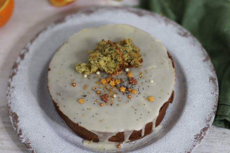 Orange Poppyseed cake, dairy & egg free | My Kitchen Stories