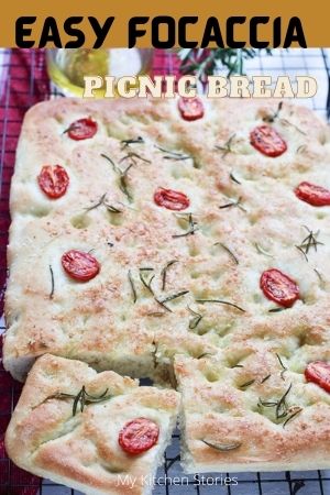 focaccia bread with tomatoes