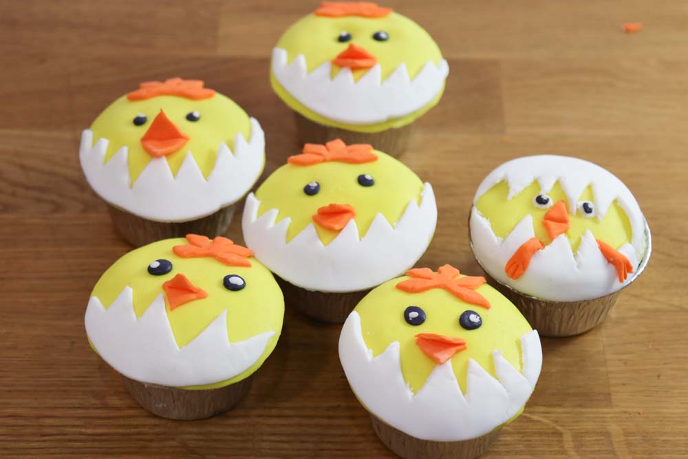 The cutest yellow chick cupcakes My Kitchen Stories