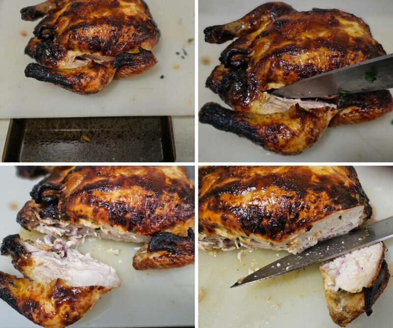 Cutting up a whole chicken