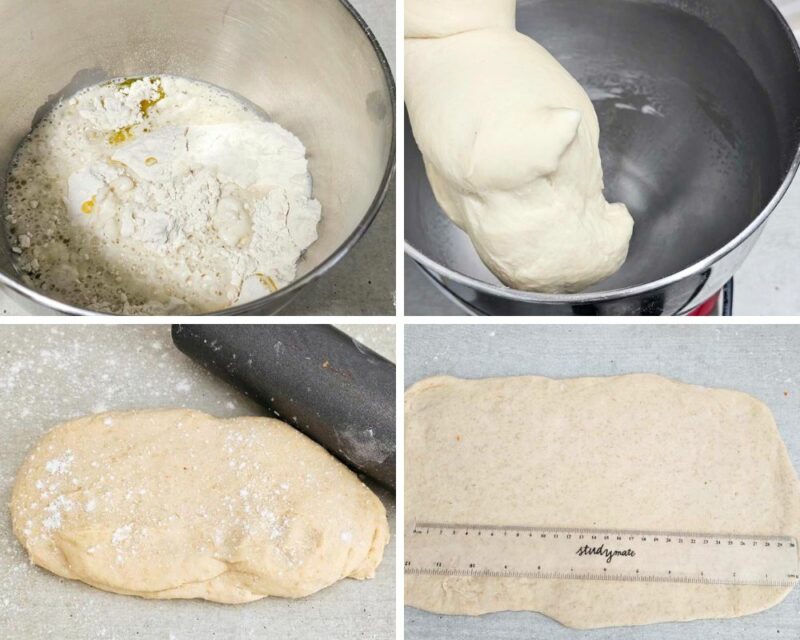 making dough for scrolls